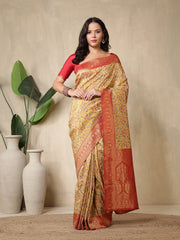 Printed Dola Silk Saree