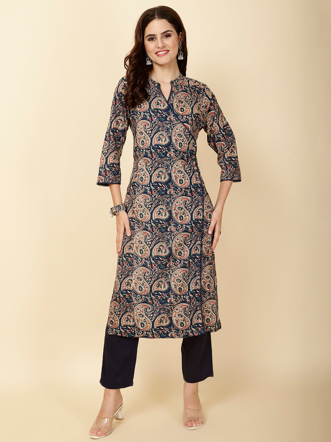 Printed Cotton Kurta Set