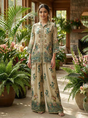 Digital Printed Crepe Kurta With Pant