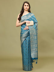 Zari Jaal Woven Handloom Saree