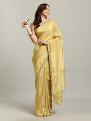 Stone Embroidery Tissue Saree