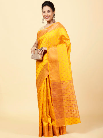 Zari Border Handloom Woven Saree