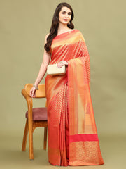 Zari Booti Woven Handloom Saree