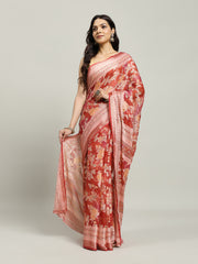 Digital Printed Georgette Saree