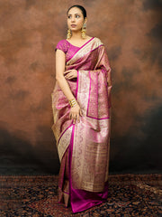 Woven Design Satin Saree