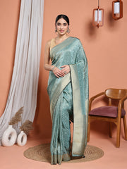 Woven Design Satin Saree