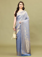 Zari Jaal Woven Handloom Saree