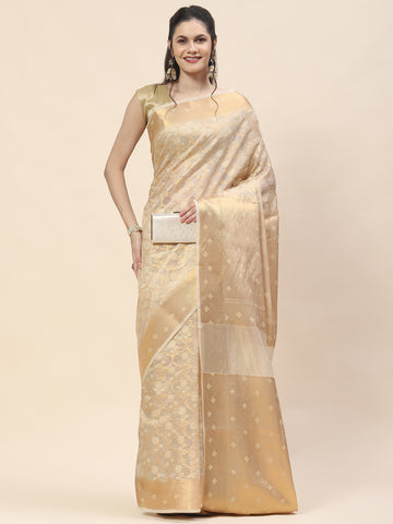 Zari Jaal Woven Cotton Saree