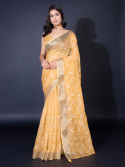 Sequence Embroidery Tissue Saree