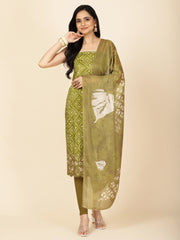 Floral Printed Cotton Unstitched Suit Material