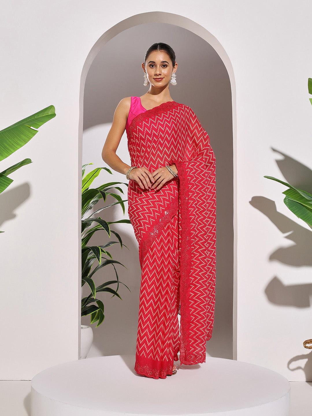 Printed Georgette Saree