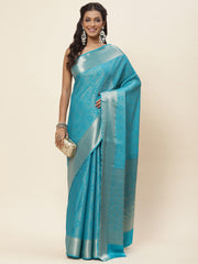 Light Brocade Woven Georgette Saree