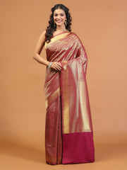 Zari Jaal Brocade Handloom Woven Saree