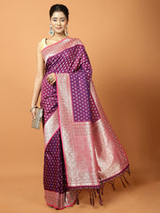 Stone Work Banarasi Woven Saree