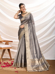 Gota Embroidered Art Silk Woven Saree