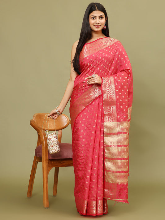 Zari Border Woven Handloom Saree