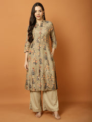 Printed Cotton Blend Kurta