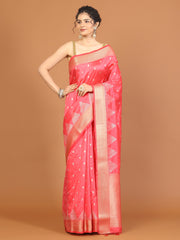 Zari Border Art Silk Woven Saree