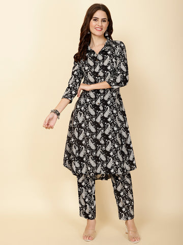 Printed Cotton Kurta Set