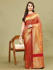 Zari Booti Woven Handloom Saree