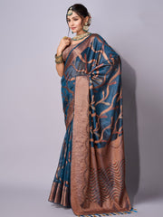 Zari Jaal Woven Art Silk Saree