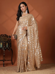 Embroidered Georgette Saree