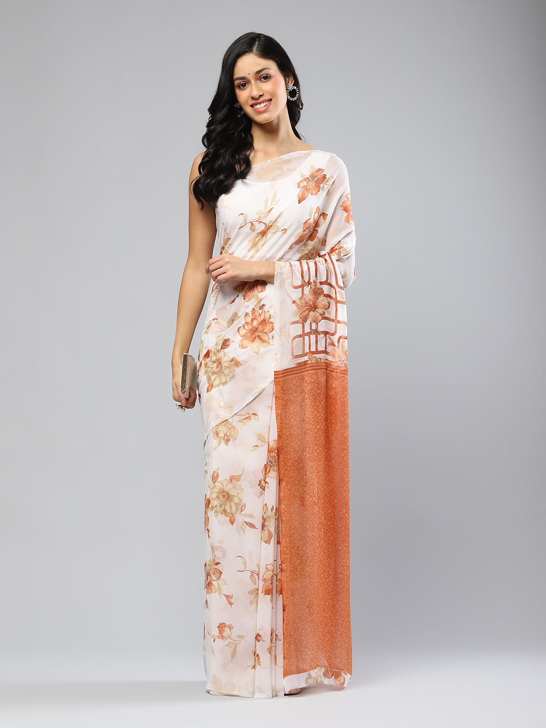 Digital Printed Georgette Saree