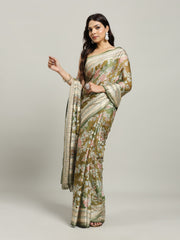 Digital Printed Georgette Saree