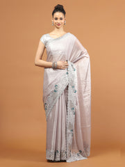 Stone Work Organza Saree