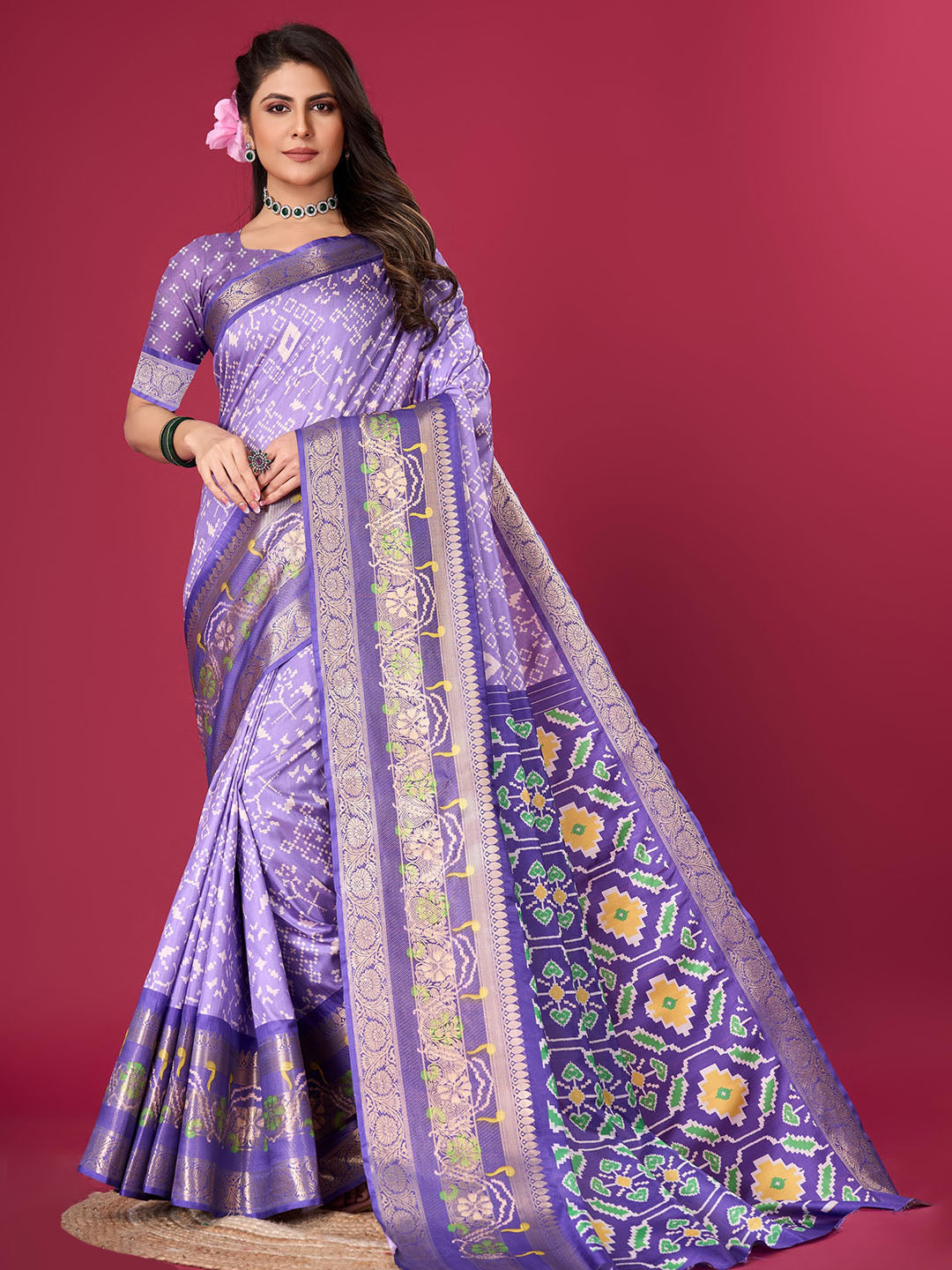 Patola Printed Handloom Saree