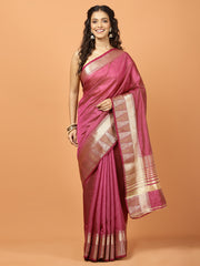 Zari Border Woven Handloom Saree