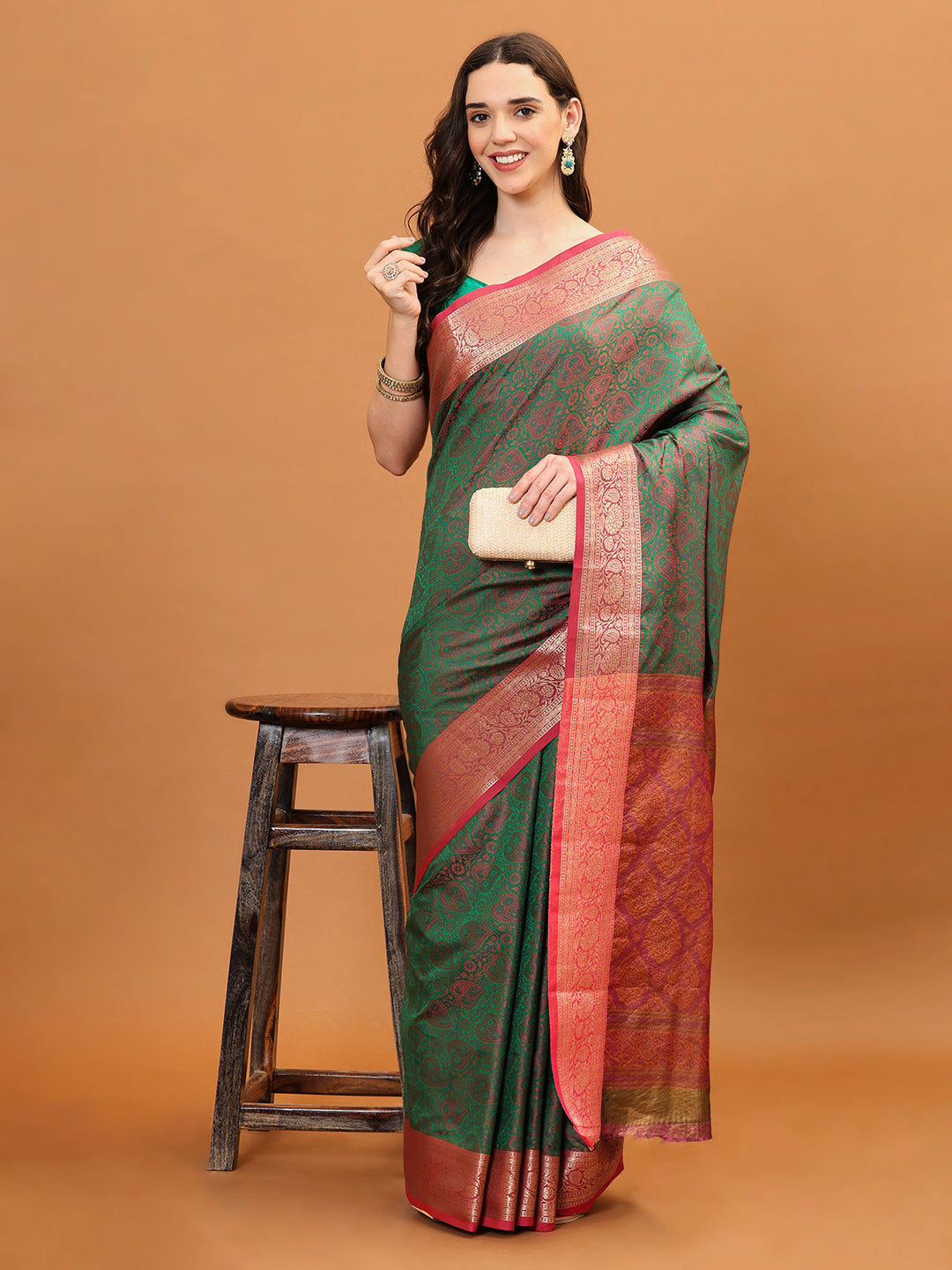 Resham Jaal Woven Handloom Saree