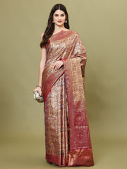 Zari Jaal Woven Handloom Saree