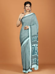 Digital Printed Crepe Woven Saree