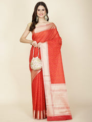 Resham Zari Woven Cotton Saree