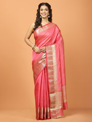 Zari Border Woven Handloom Saree