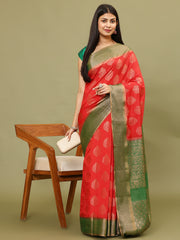 Zari Border Woven Handloom Saree