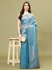 Zari Jaal Woven Handloom Saree