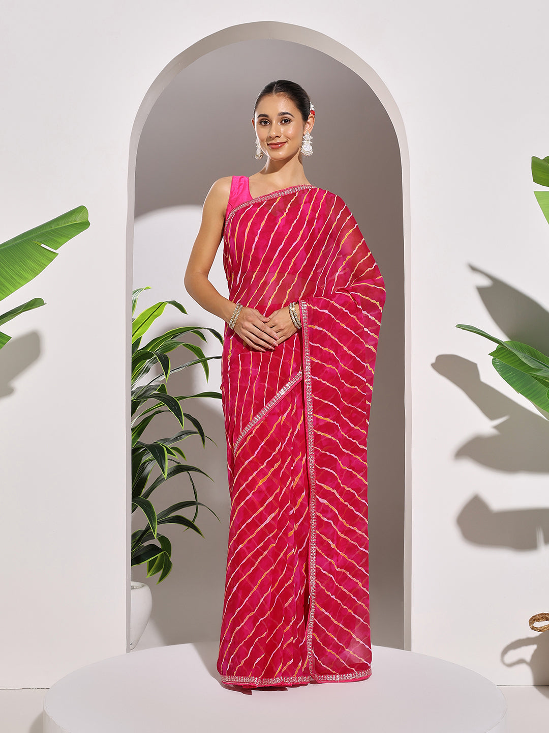 Printed Georgette Saree
