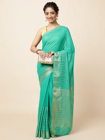 Stone Booti Woven Chiffon Saree