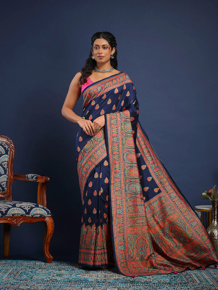 Digital Printed Art Silk Saree
