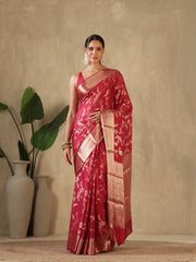 Plain Crepe Saree