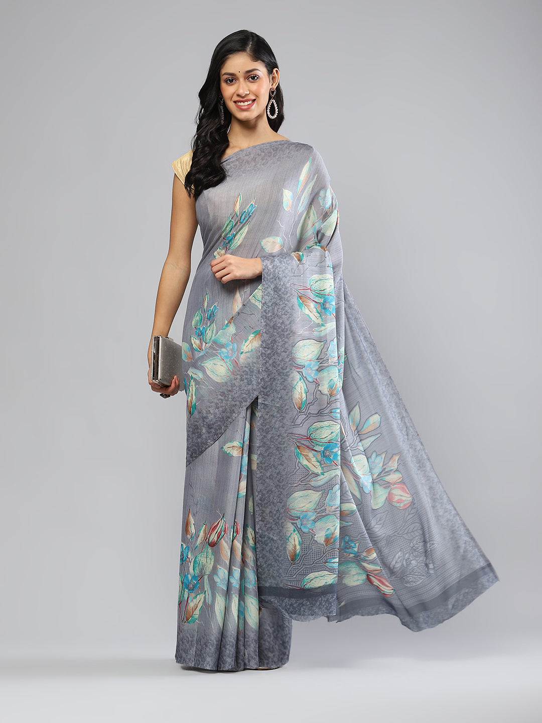 Digital Printed Georgette Saree