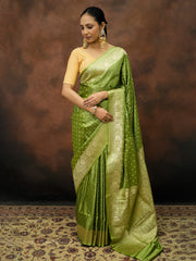 Woven Design Satin Saree