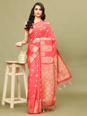 Zari Border Woven Handloom Saree