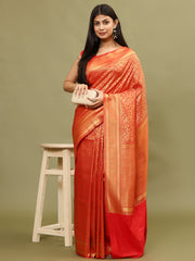 Zari Jaal Woven Handloom Saree