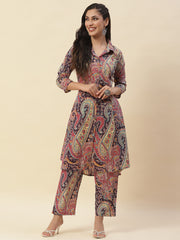 Paisley Printed Cotton Kurta Set