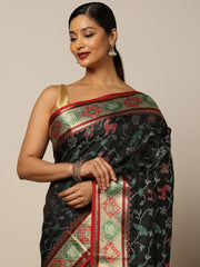 Printed Art Silk Patola Saree