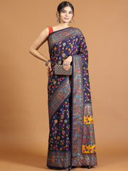 Digital Floral Print Crepe Saree