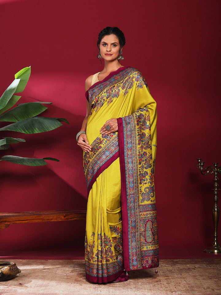 Digital Printed Art Silk Saree
